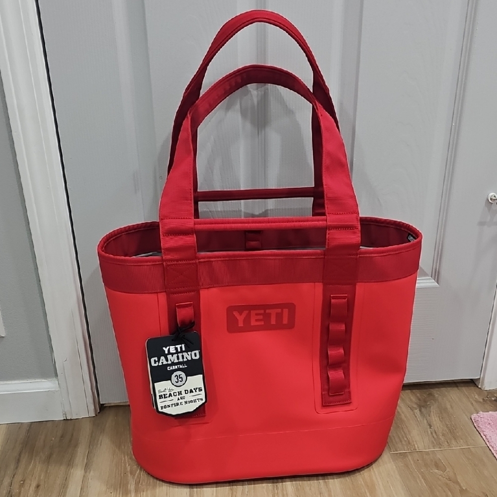 Yeti Red Camino Carryall Tote Durable Water-Resistant